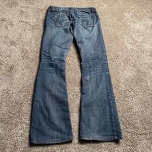 GUESS JEANS FADED INDIGO LOW RISE "DAREDEVIL BOOT CUT" DENIM
